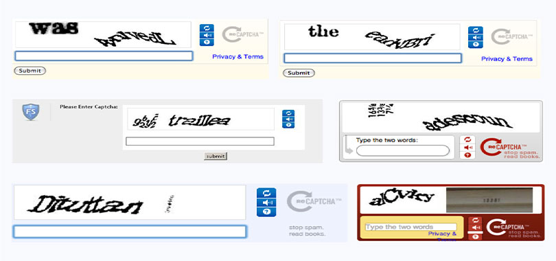 First Generation Standard CAPTCHAs