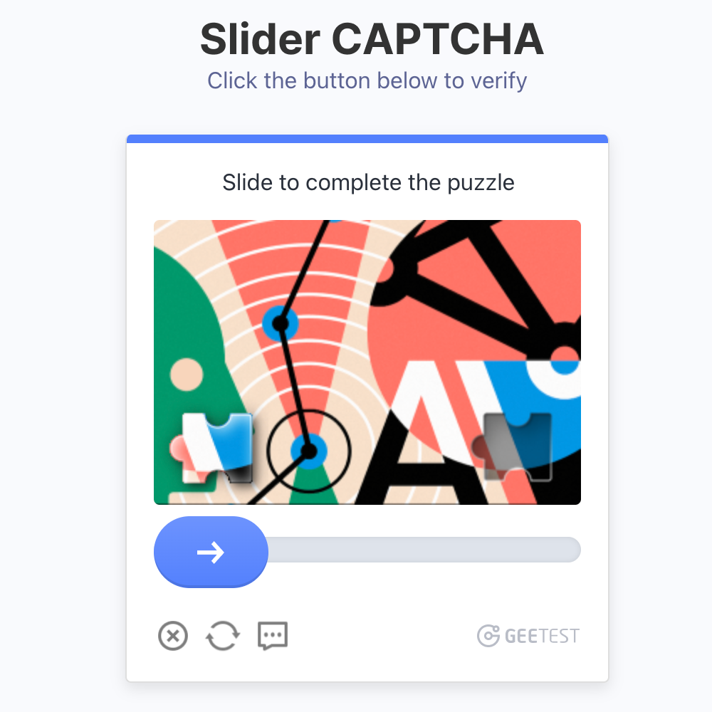 slider captcha
