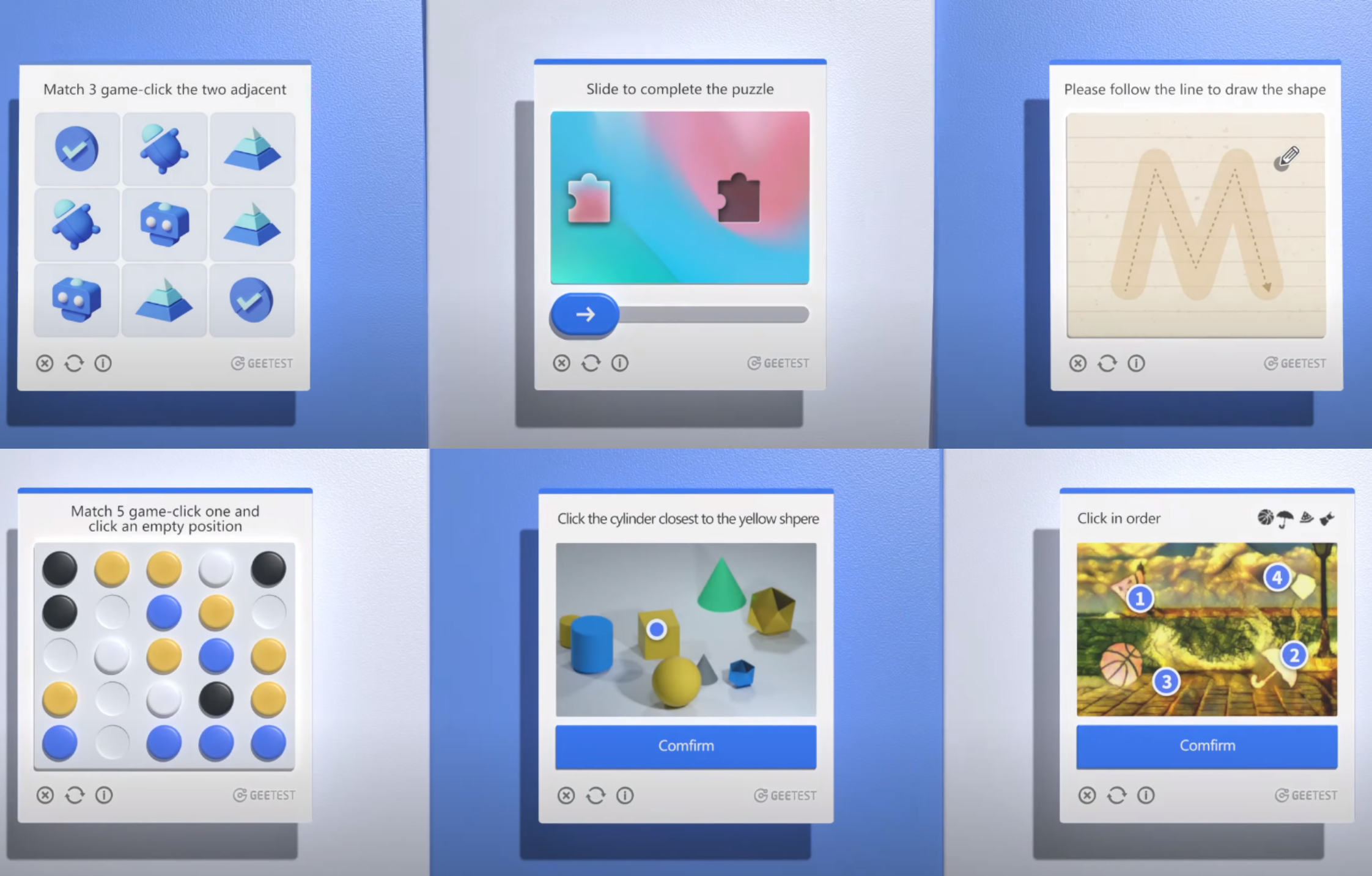 geetest adaptive captcha forms