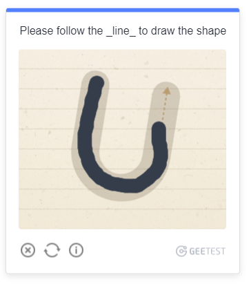 draw the line captcha