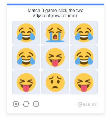 match 3 games captcha