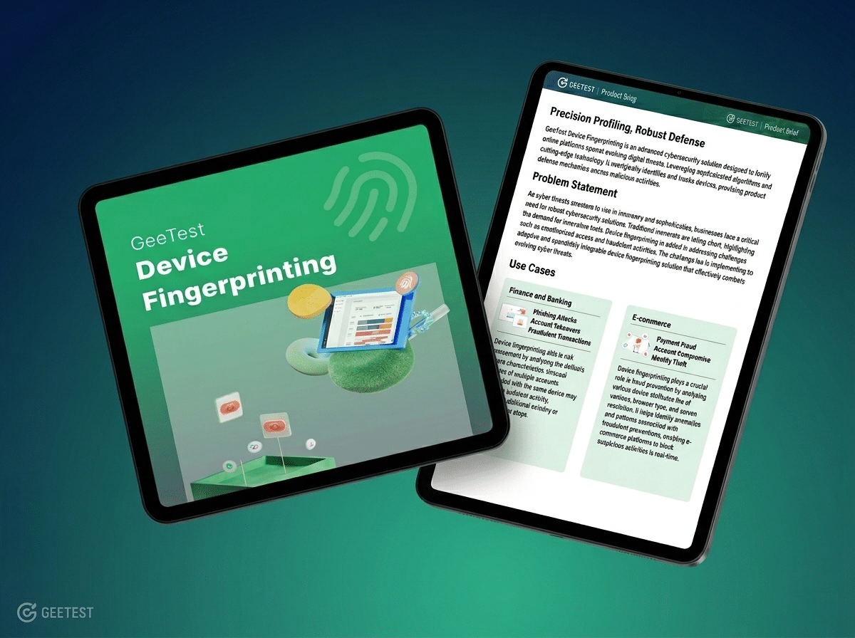 GeeTest Device Fingerprinting brochure