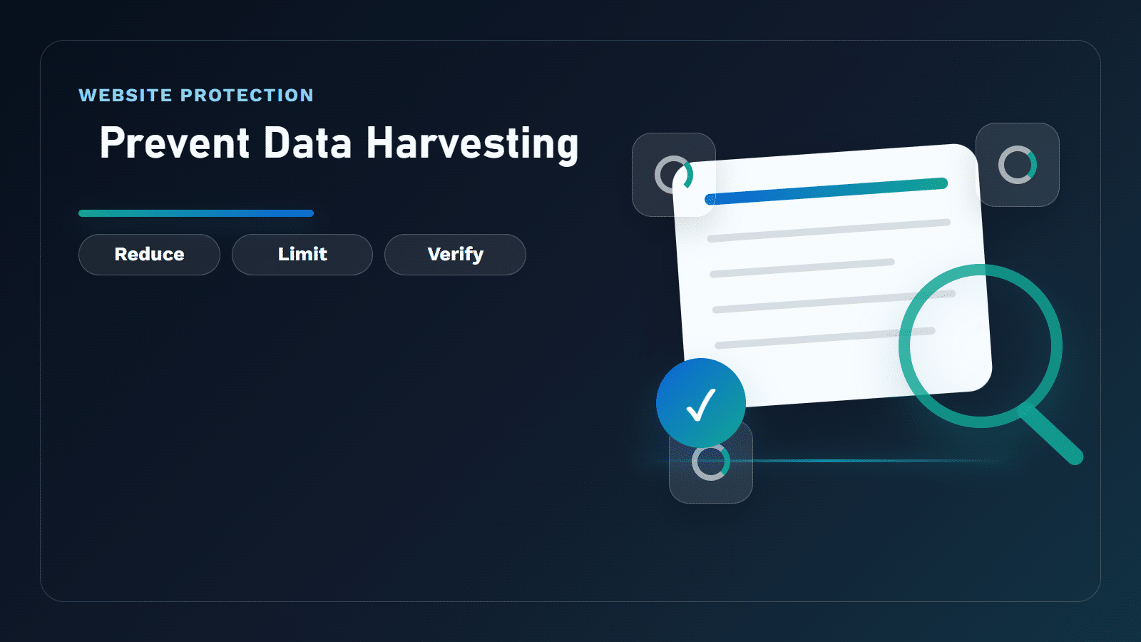 Editorial cover showing data harvesting prevention across web pages, APIs, and exports.